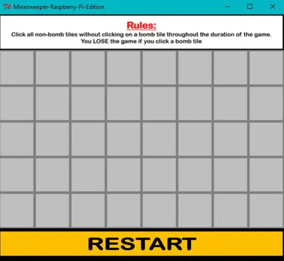 Buat GUI (Menu & Minesweeper Grid)