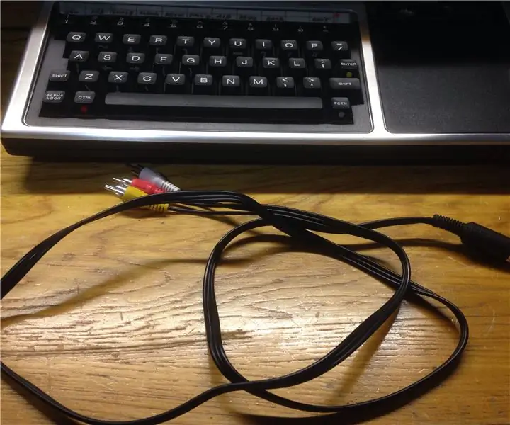 DIY TI-99/4a kompozitni video kabel: 7 koraka