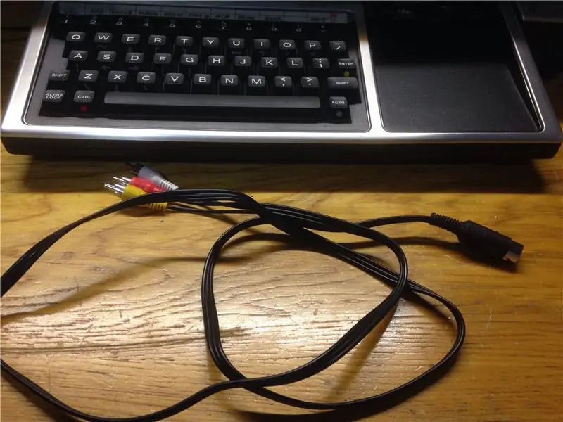 DIY TI-99/4a kompozitni video kabel