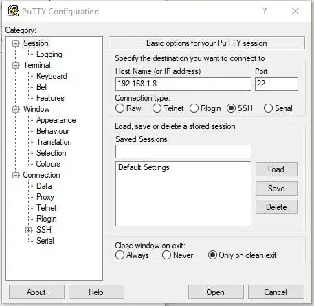 Raspberry Pi ilə SSH vasitəsilə əlaqə