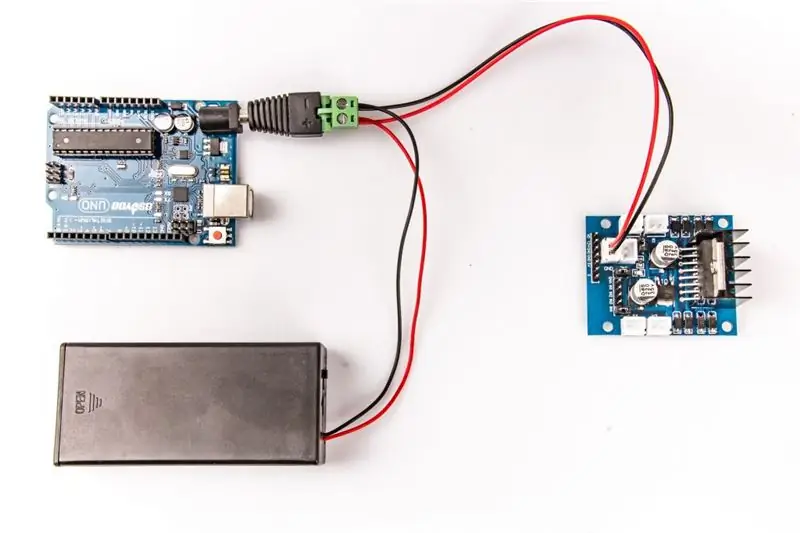 UNO Board, Battery Box болон OSOYOO Model-X-ийг холбоно уу