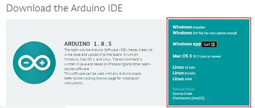 Installige uusim Arduino IDE