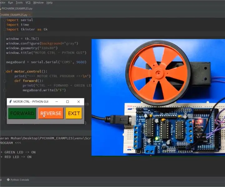 Python (pySerial) + Arduino + DC-motor: 14 stappen