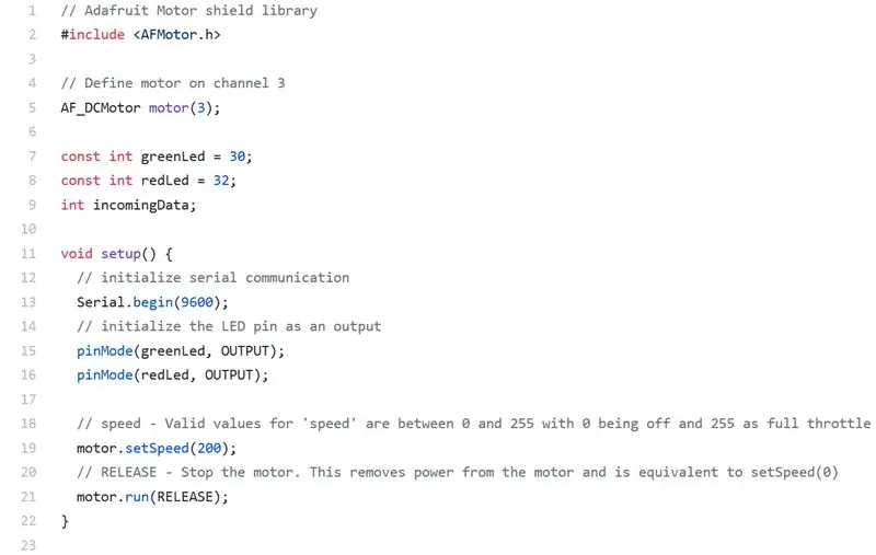 Arduino IDE - kod 1 -qism