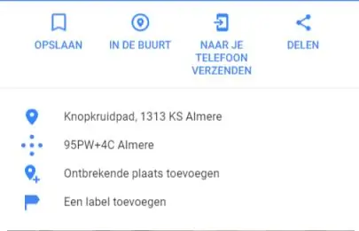 Locatie naar uw mobiel verzenden