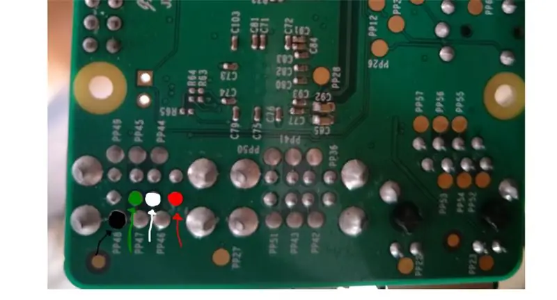 لحام المشفر مباشرة إلى Pi (اختياري)