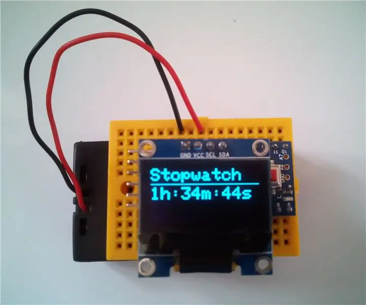 Қарапайым, практикалық Arduino секундомері: 4 қадам