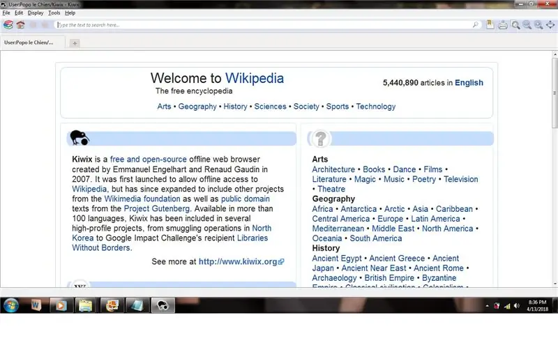 Unduh Wikipedia untuk Penggunaan Offline