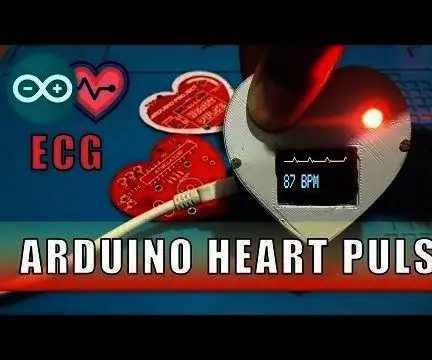 ЭКГ дисплейі мен дыбысы бар Arduino Heart Beat: 7 қадам