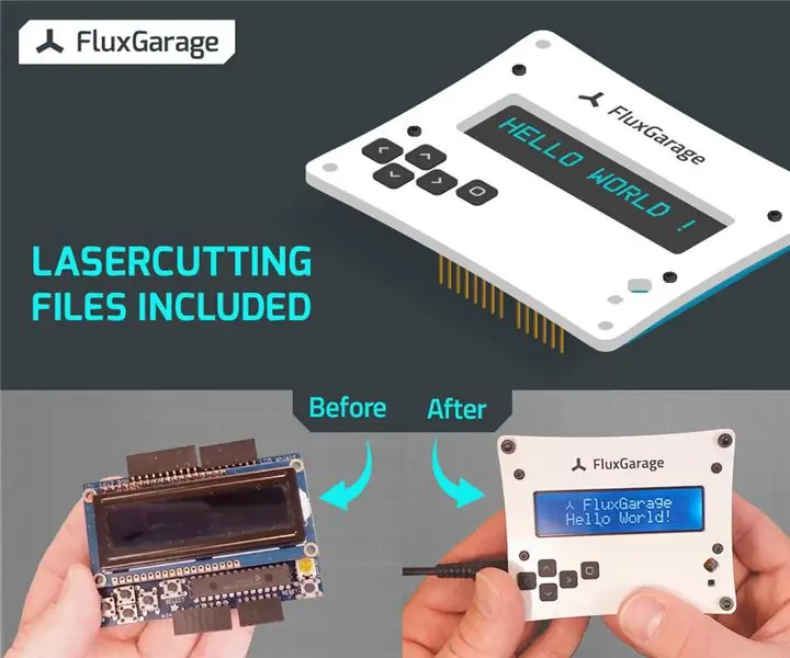 Front Plate para sa 16x2 LCD + Keypad Shield: 8 Hakbang (na may Mga Larawan)