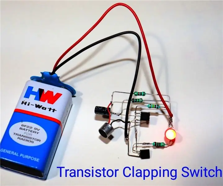 Interruptor de aplauso con transistor BC547: 14 pasos