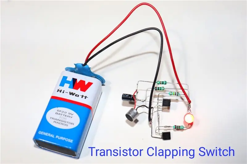 Interruptor de aplauso con transistor BC547