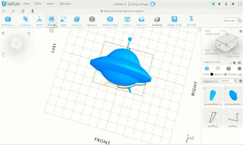 Профайлдарды 3D Solidке айландырыңыз