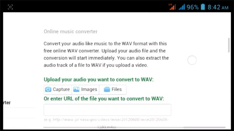 Pretvorite audio u.wav