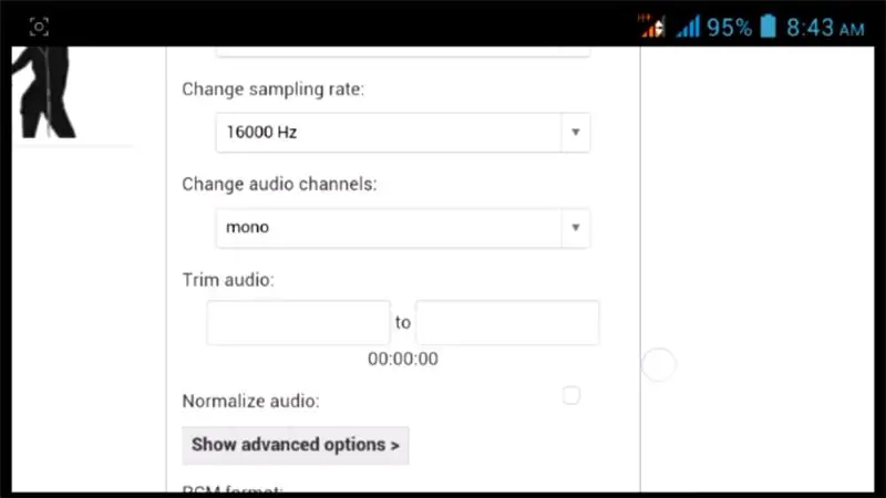 Convertir l'audio en.wav