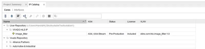 Addició de la biblioteca IP a Vivado