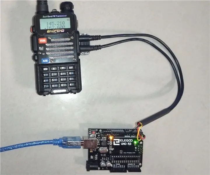 Baofeng UV-5R радиосының Arduino көмегімен бағдарламалау кабелі: 3 қадам