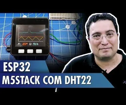 ESP32: M5 Dėklas su DHT22: 10 žingsnių