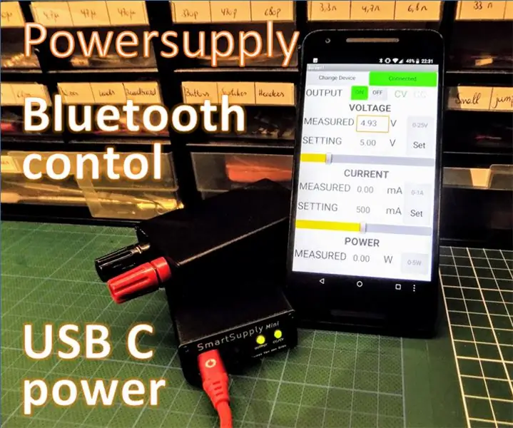 Fuente de alimentación Bluetooth digital con alimentación USB C: 8 pasos (con imágenes)