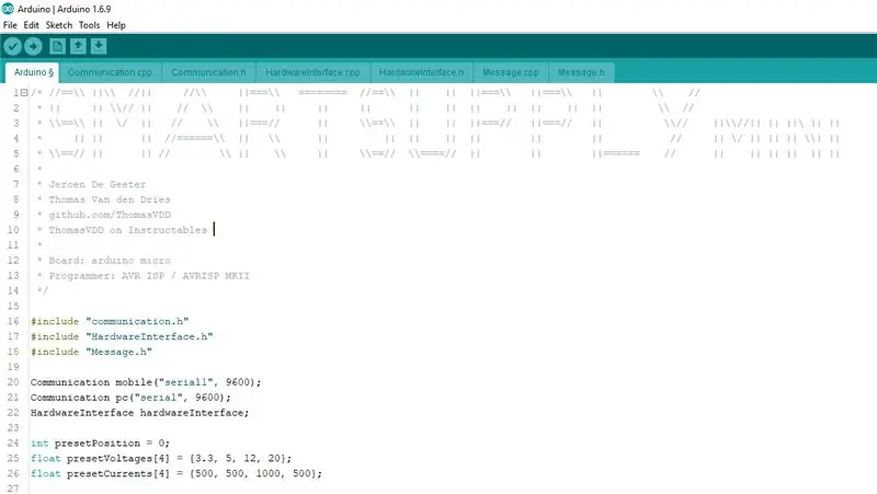 Arduino -koden