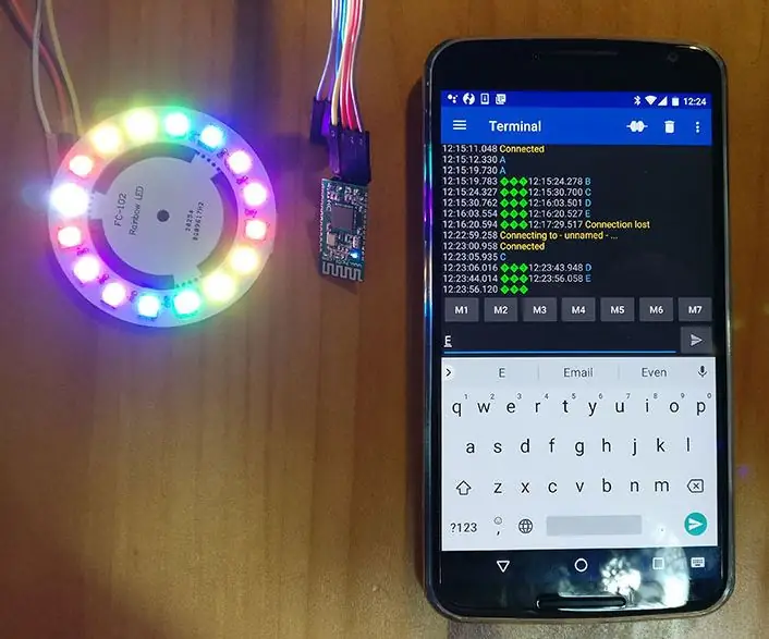 Gunakan Modul Bluetooth 4.0 HC-08 untuk Mengontrol LED Beralamat - Tutorial Arduino Uno: 4 Langkah (dengan Gambar)