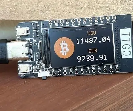 OBTENGA EL PRECIO EN VIVO DE BITCOIN TTGO ESP32: 10 Pasos