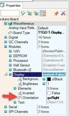 I Visuino Set Display