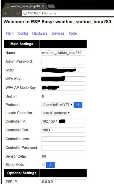 Configurer MQTT