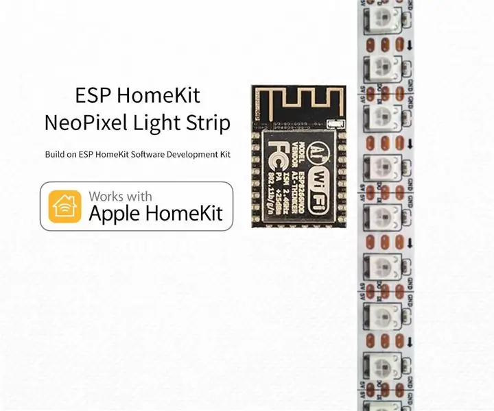 ESP8266 - Listwa oświetleniowa HomeKit NeoPixel: 6 kroków