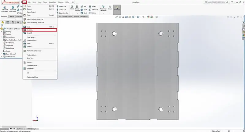 DXF -tiedoston luominen