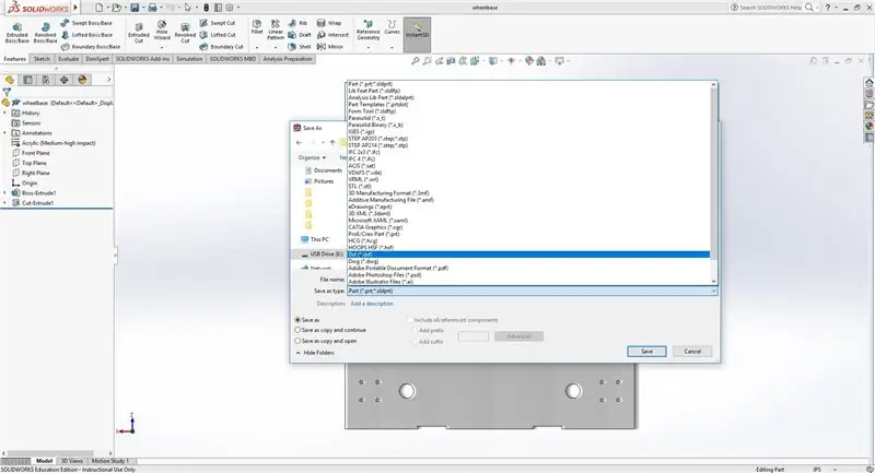 Création d'un DXF