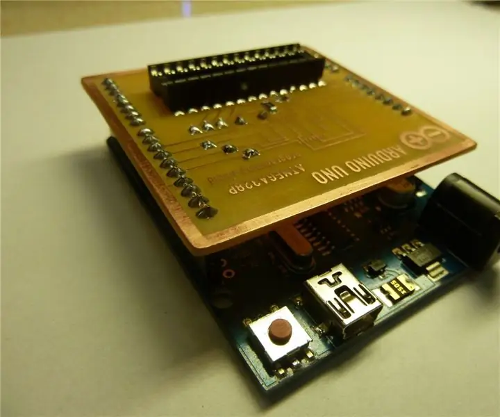 Scudo di programmazione del bootloader ATMEGA328 per Arduino Uno: 3 passaggi (con immagini)