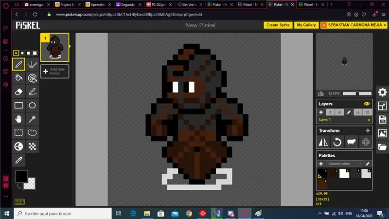 Creación De Sprites และ Personajes