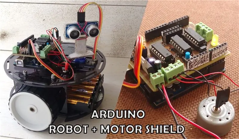 DIY ko'p maqsadli robot bazasi va dvigatel qalqoni