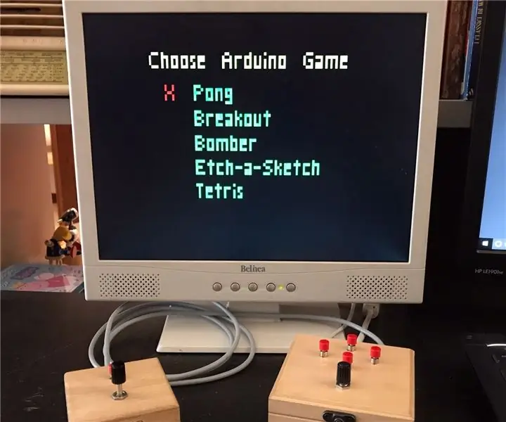 Console Arduino VGA avec cinq jeux : 4 étapes