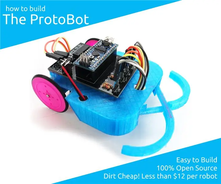 ProtoBoti ehitamine - 100% avatud lähtekoodiga, väga odav haridusrobot: 29 sammu (koos piltidega)