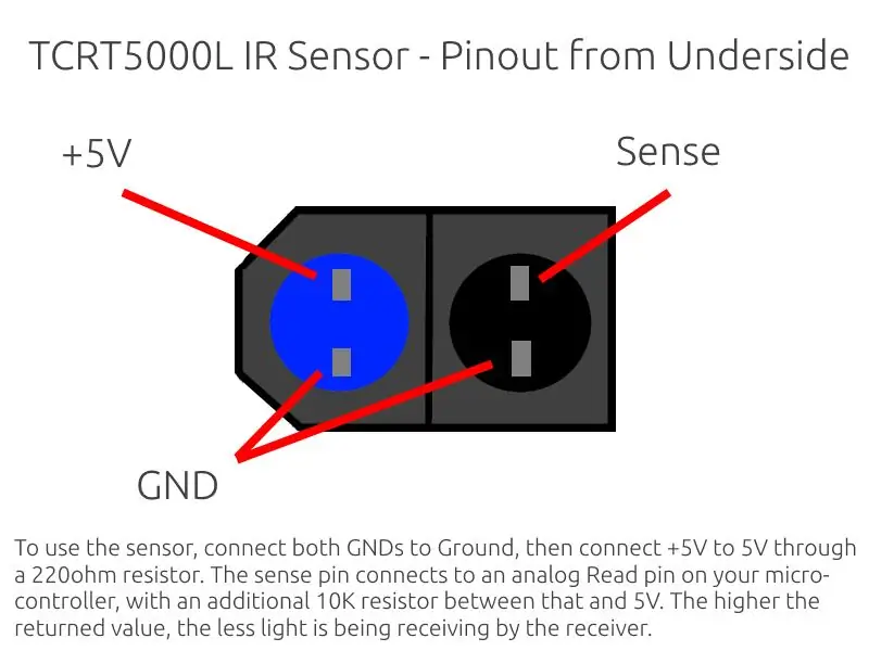 IR Sensor Assembly: Maghanda ng Mga Sensor