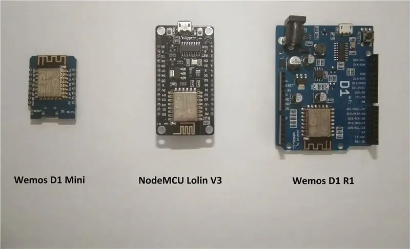 Кара Менггунакан Wemos D1 R1 / Wemos D1 Mini / NodeMCU