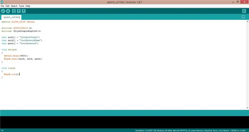 Gumagawa ng Sketch Blynk Pada Arduino IDE