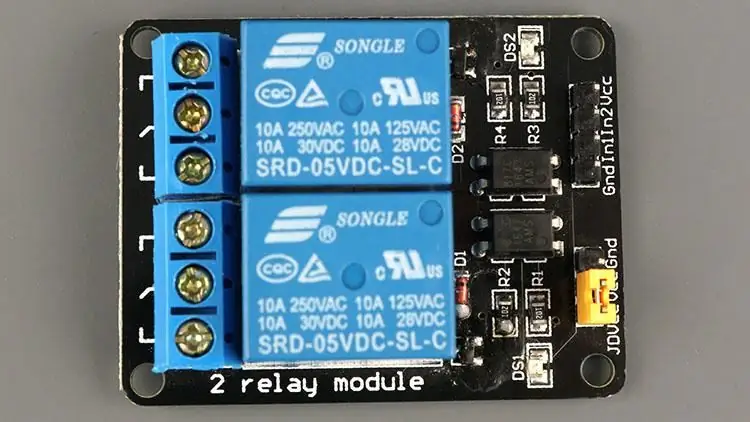 Conectarea electrovalvei la releu de 5V