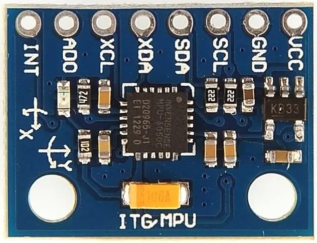 De MPU6050 aansluiten om de Ardrone 2.0. te bedienen