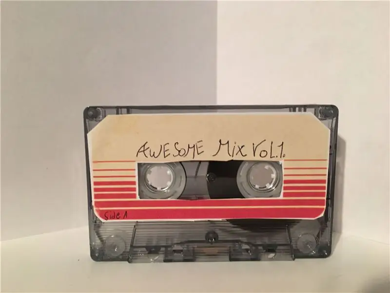 Moderne opname van vintage kassette met MP3 -lêers