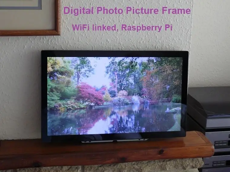 Digitalni okvir za fotografije, povezan z WiFi - Raspberry Pi