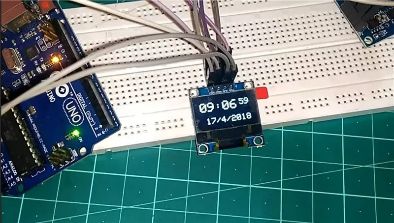 Rellotge basat en Arduino mitjançant el mòdul Rellotge en temps real (RTC) DS1307 i 0,96