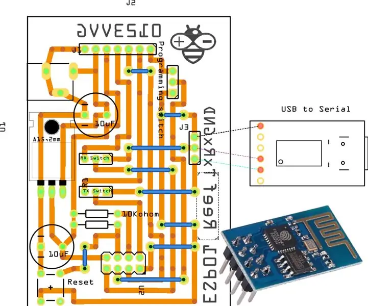 ESP-01 Module Programming Board: 12 Cov Kauj Ruam (nrog Duab)