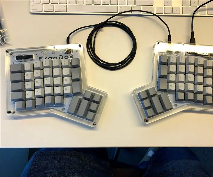 ErgoDox mekanisk tastatur: 11 trin (med billeder)