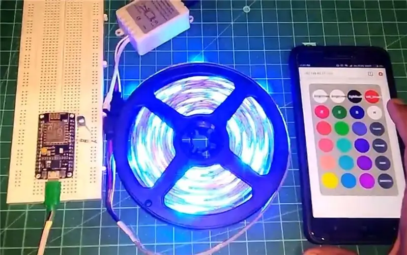 RGB LED juostelės bandymas