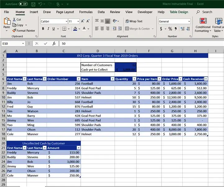 Makró létrehozása a Microsoft Excel programban: 7 lépés