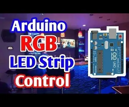 Kontrollimi i rripit të udhëhequr nga RGB me Arduino: 4 hapa