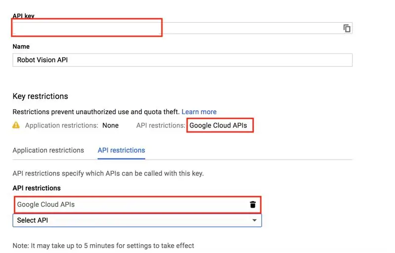 Vytvořte klíč API Google Vision